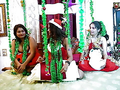 Desi Pornstars Orgy X-mass Special Gangbang Poked with BBW Sucharita and StarSudipa and Four Huge Manhood ( Hindi Audio )