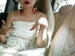 Cute Indian girl sex with het ex-boyfriend fucking tighter in car orgy smell her thong suck her boobs in hindi