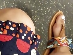 Candid indian woman feet Candid indian woman feet