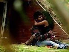 Indian Couple Hooter Press &amp_ Fuck In Park