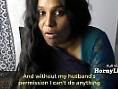 Bored Indian Housewife prays for threeway in Hindi with Eng subtitles