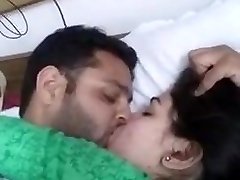 Newly married couple grabbing their fuckfest moments