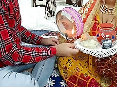 Karwa chauth special 2022 indian gonzo desi husband fuck her wife hindi audio with dirty talk