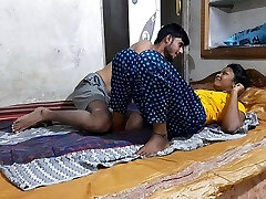 18 Year Old Indian Tamil Couple Fucking With Nasty Skinny Sex Guru Giving Love To GF