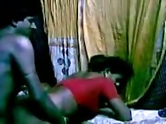 Horny Indian maid got fucked hard in her puss by acquaintance in her bedroom