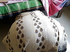 Desi Stepmom Gets Stuck While Sweeping Under The Bed When Son-in-law Fucks Her And Jism Out Her Big Ass - Family Sex
