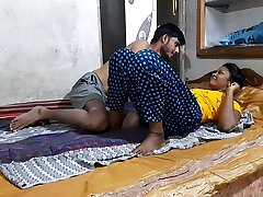 18 Year Old Indian Tamil Couple Fucking With Nasty Skinny Sex Guru Giving Love To GF