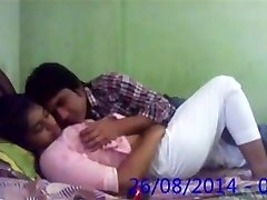Huge-titted Desi Indian Innocent College GF Fucked by Beau