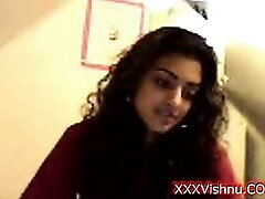 Sey giovane Indiano babe sul suo webcam