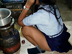 Village school girl pummel his teacher