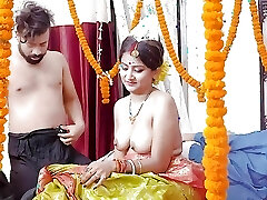 Cheating wifey part 02 Newly Married wife with Her Boy Friend Hardcore Smash in front of Her Husband ( Hindi Audio )