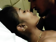 Indian hottie foreplay in bed
