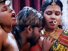 Tamil wife very 1st Suhagraat with her Big Penis husband and Cum Swallowing after Raunchy Sex ( Hindi Audio )