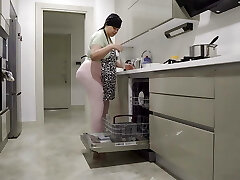 My dick got hard when I eyed my step-mom's big ass.