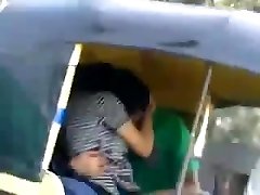 desi kissing in auto rickshaw