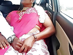 vidéo complète telugu dirty talks, sexy saree indian telugu aunty sex avec chauffeur de voiture, sexe en voiture