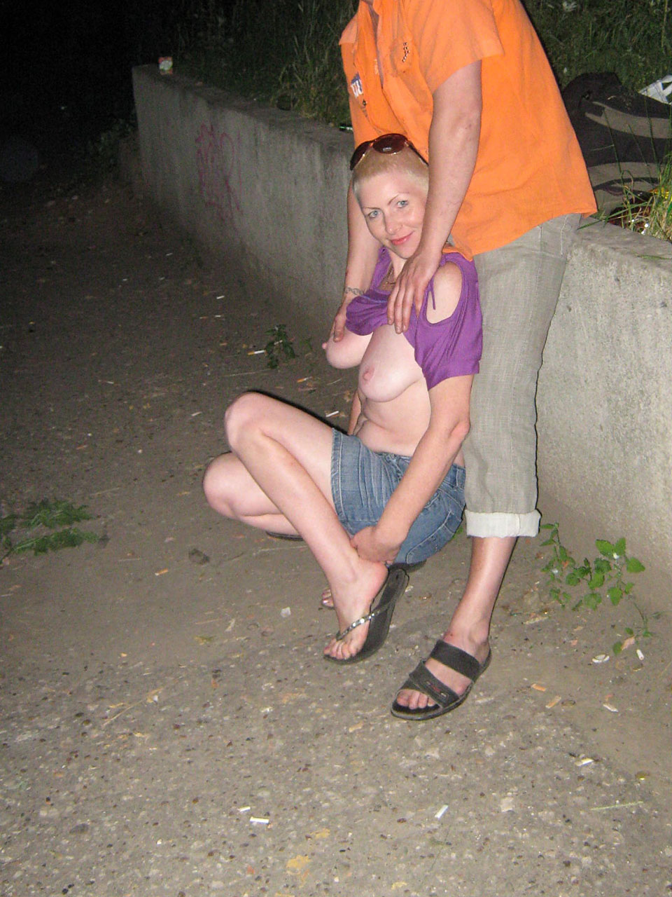 Young amateur nudist girls sucking cocks in public