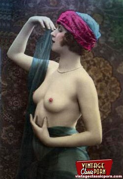 Vintage nude babes postcard