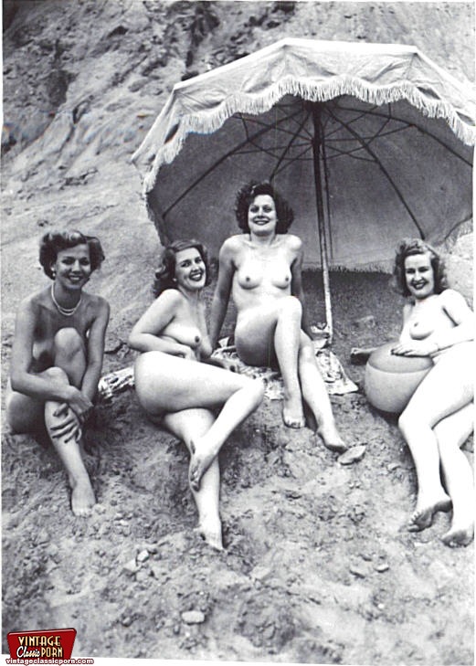 Hot vintage ladies outdoor