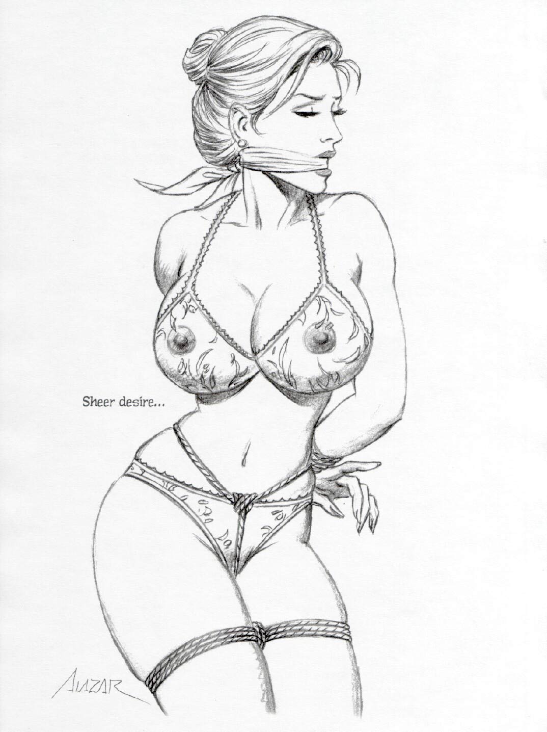 Perfect Black Tits Bondage - Book Of Bondage Vol.2 - Cruel BDSM comics