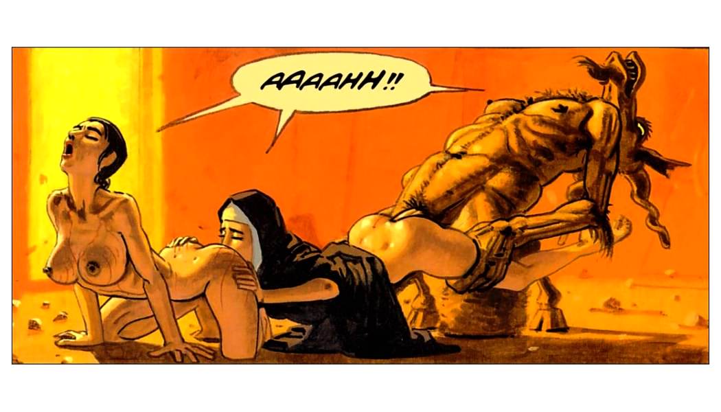 Cartoon Demon Fucks Nun Xxx - Devil and nuns in the comics `Convent Of Hell`