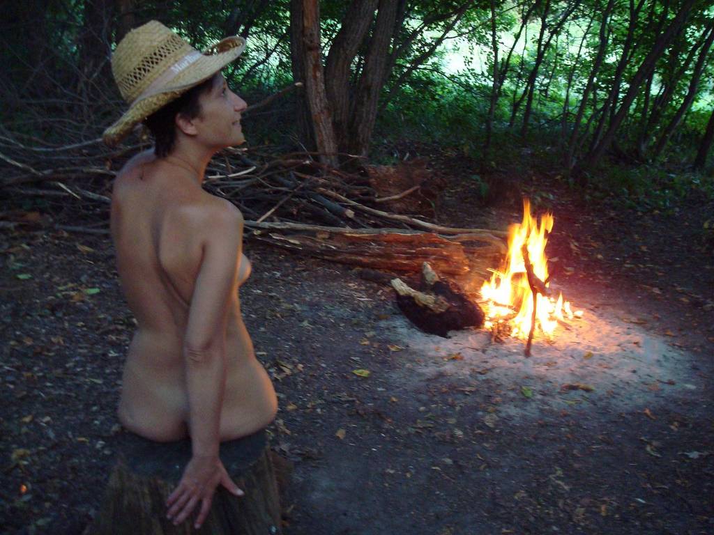 These are the private nude pictures of my naughty wife posing outdoors.