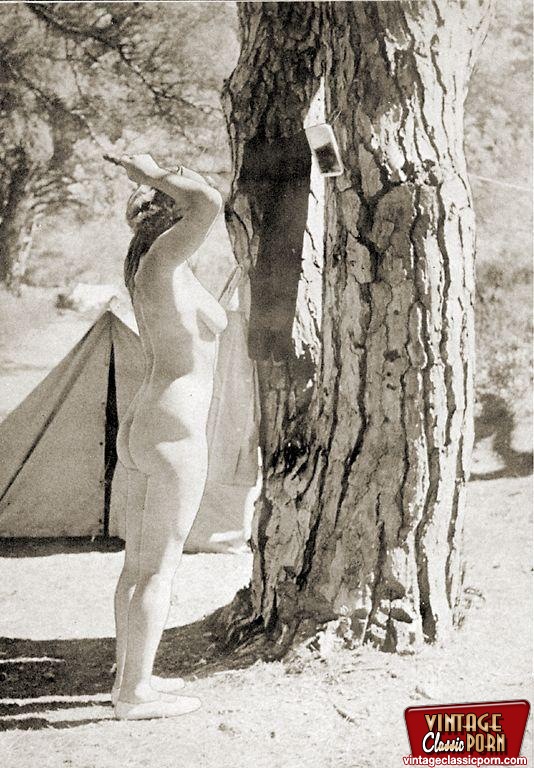 534px x 768px - Vintage nudists get naked