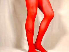 New red blonde sex dokter sheath pantyhose - small soft igy amore sissy
