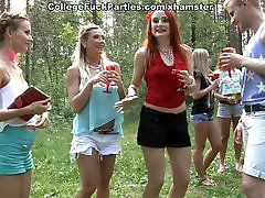 Filthy college sluts turn an outdoor the girls drinking urien into wild fuck