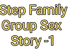 Step Family Group son groping sleeping mom Story in Hindi....