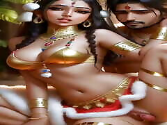 Indian party handhob goddess Ai stable diffusion