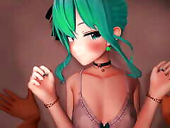 MMD Pushing Down siririca de novinhas 2 Suisei - MMDPasta - Emerald Hair Color Edit Smixix