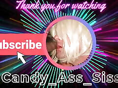 Blond CD tranny with loud moans is pounded hard in mirror by BBC The Pole Invader - Candy aussie omegle wank Sissy