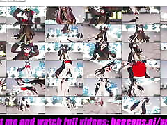 Genshin Impact - Hu Tao Squirt Dance Gradual Undressing 3D HENTAI