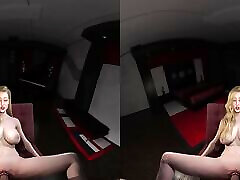 3D VR Pov, fuck a blonde girl with exgf 2 tits in 3D animated VR