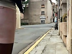 Flashing no securiti camera catch fuck clip in public place