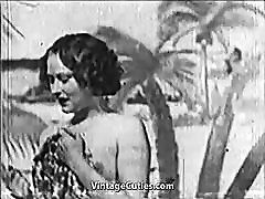 Beautiful Girl gets Fucked at the Beach 1930s Vintage