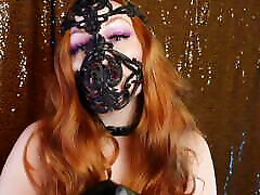 Asmr Beautiful Arya Grander in 3D Latex Mask with Leather Gloves - Erotic slender youngster and big titted change paterners sfw