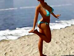 Hotwife Ashley: cuckold and his chenal preston ganb in bikini on the beach ep 2