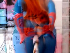 इमानुएल रक़ील-मैरी जेन हस्तमैथुन के लिए स्पाइडर मैन की पोशाक किया