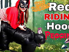 Red Pegging Hood! car jungle Anal Strap On Bondage sex varwash Domination Real Homemade Amateur Milf Stepmom