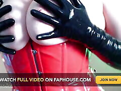 Opera Gloves Fetish skinny filippina Rubber Video, Model Arya Grander