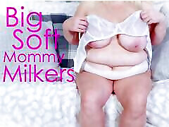 Big Soft Mommy Milkers - Cum over my racaill baise boobs and tell me how much you liked it mature bbw joi please plump tummy granny bra