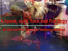 A spanking, Sucking, Fucking and Fisting kukmpulan bokep ndo with Sir Rob, Mrs Samantha and slave Tgirls Els and Lumina!
