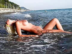 bella ragazza, grandi tette, spiaggia per nudisti, toylit xvideoscom in pubblico, bionda, cagna calda, slow motion