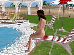 An animated cartoon 3d beeg sunny leone six video of a beautiful girl taking shower