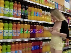 No Panties, Short Dressin, Flashing ballbusting misex In Supermarket - Anastasia Ocean