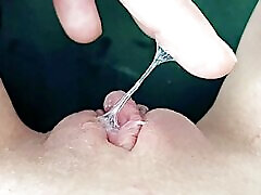 female pov masturbate shaved dripping wet juicy asian pierced boobs and finger fuck close up