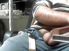 Muscular close up sexys orgasm Bear Daddy Broadcasts Secretly at Work