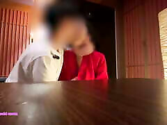 Poster girl POV. A woman having mara vida while working part-time at a Japanese bar! Someone is coming...! Blowjob264